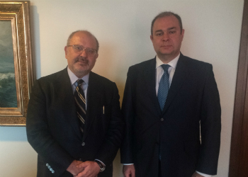 Rencontre tenue entre N. Xydakis, ministre délégué aux Affaires étrangères et l’ambassadeur d’Arménie, Gagik Ghalatchian